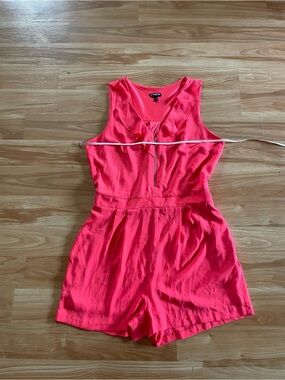 Gorgeous Express Sleeveless Hot Pink Neon Romper - Sz 12